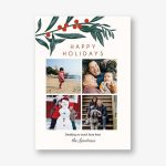 Christmas Botanical Multi Photo Card
