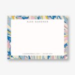 Marble Border Stationery