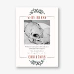 Winter Bough Frame Holiday Photo Card