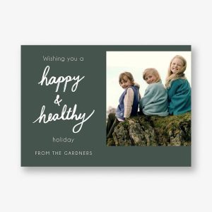 Happy & Healthy Holiday Photo Card