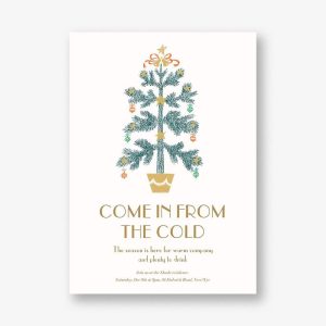 Bells and Ribbons Holiday Card