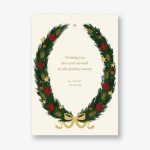 Maple Wreath Holiday Card