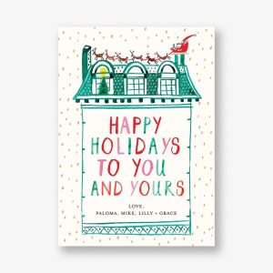 Up on the Rooftop Holiday Card