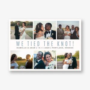 Album Announcement Horizontal Wedding Announcement