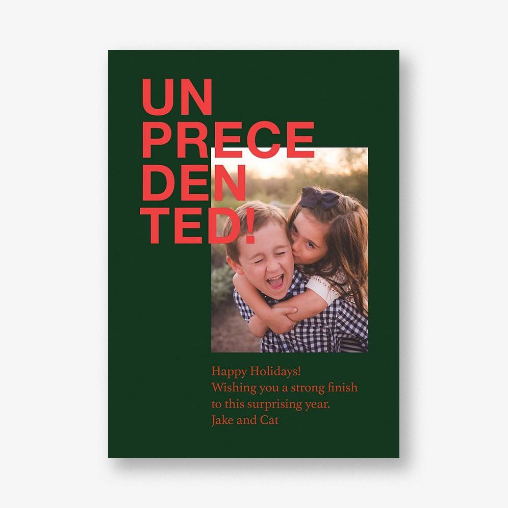 Unprecedented Holiday Photo Card