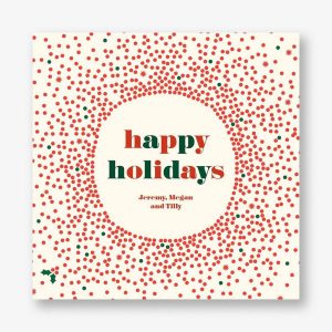 Reverse Snow Globe Holiday Card