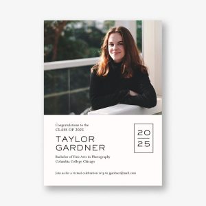 Stacked Year Graduation Announcement