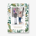 Pinecone Greenery Photo Card
