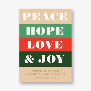 Peace and Joy Holiday Card