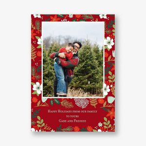 Micro Floral Photo Card