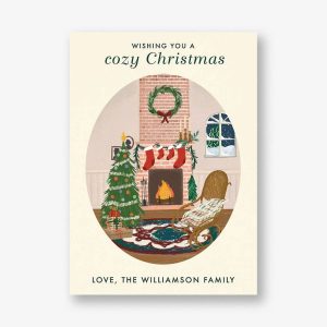 Cozy Christmas Holiday Greeting Card