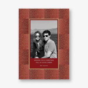 Surge Crimson Holiday Photo Card