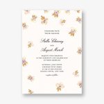 Petal Cascade Wedding Invitation