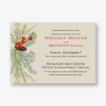 Pine Bough Holiday Party Invitation