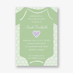 Onesie Baby Shower Invitation