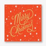 Merry Christmas Script Holiday Card