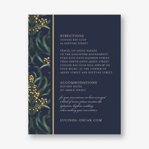 Flowering Mimosa Information Card