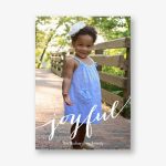 Joyful Script Holiday Photo Card