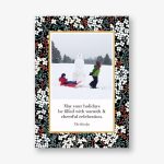 Winter Blooms Holiday Photo Card