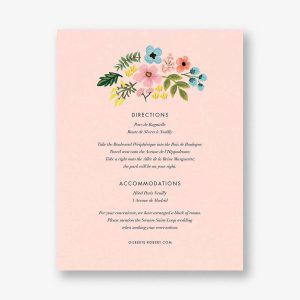 Spring Gatherings Information Card