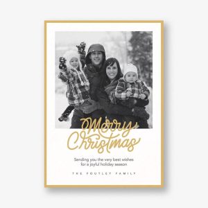 Shiny and New Holiday Photo Card