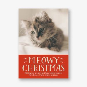 Meowy Christmas Holiday Photo Card