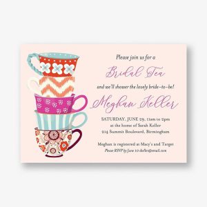 Teacups Bridal Shower Invitation