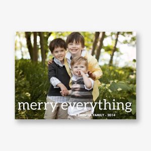 Merry Everything Simple Holiday Photo Card