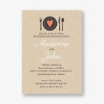 Heart Setting Rehearsal Dinner Invitation
