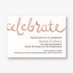 Celebrate Watercolor Party Invitation