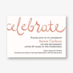 Celebrate Watercolor Party Invitation