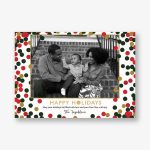 Sprinkled Confetti Happy Holiday Photo Card