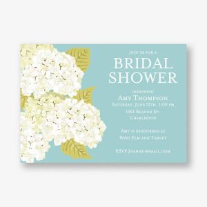 Hydrangea Bridal Shower Invitation