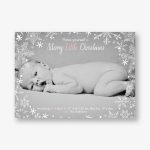 Snowflake Holiday Photo Card Horizontal