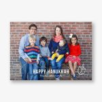 Dreidel Art Holiday Photo Card