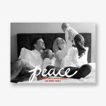 Peace Script Horizontal Holiday Photo Card