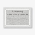 In Loving Memory Memorial Invitation