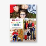 Rainbow 3 Holiday Multi-Photo Card