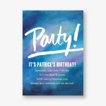 Watercolor Background Party Invitation