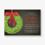 Wreath Holiday Invitation