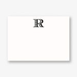 Currency Single Letter Monogram A6 Stationery