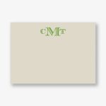 Banknote Monogram Horizontal Stationery