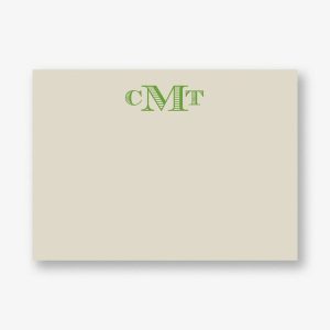 Banknote Monogram Horizontal Stationery