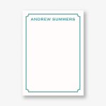 Corner Notch Border A6 Stationery