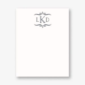 Vintage Marquis Monogram A2 Stationery