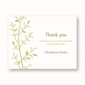 Branch Sympathy Card