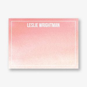 Watercolor Ombre A6 Stationery