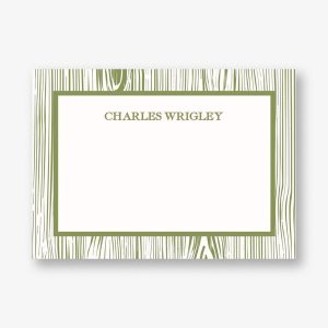 Faux Bois A6 Stationery