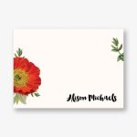 Botanical Flower A6 Stationery