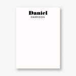 Bold Name A6 Stationery